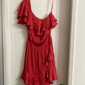 White House Black Market one shoulder dress size 8